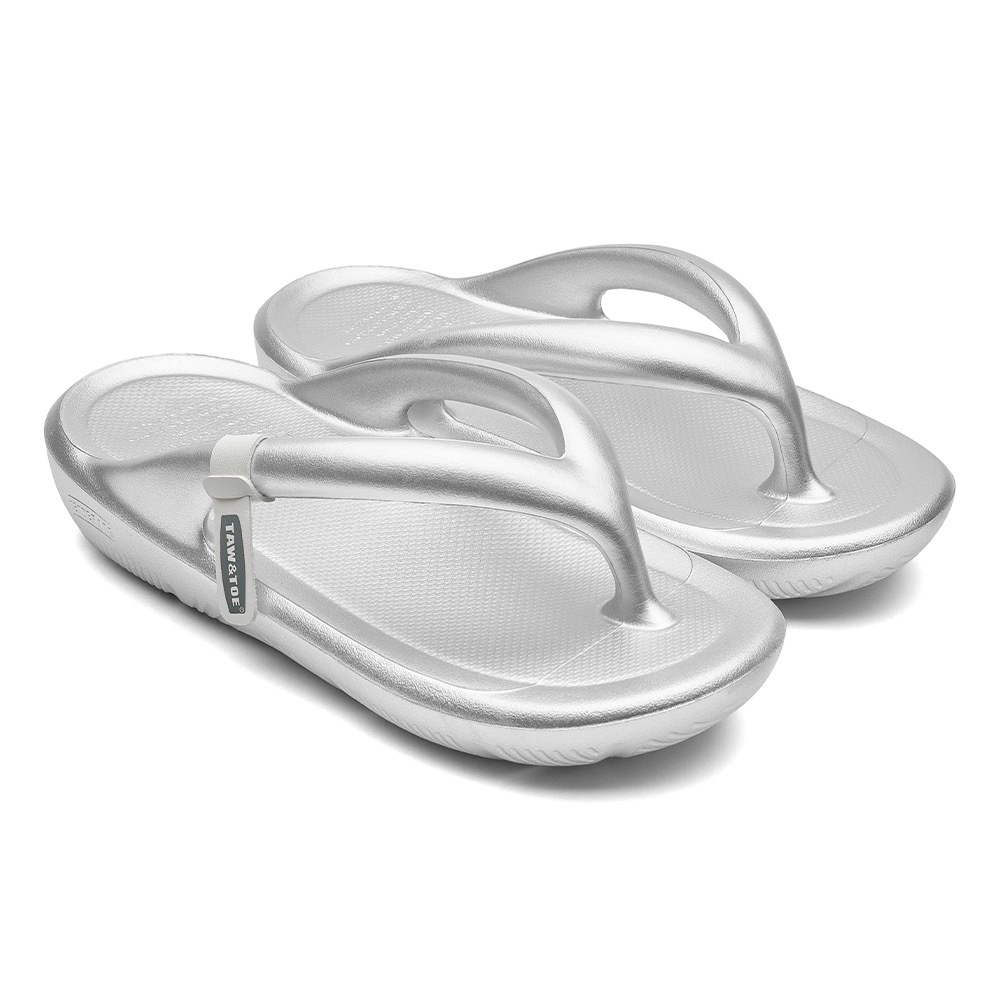★TAW&TOW ★ Flip Flop Zerovity OG Sliver TAW&TOE Unisex Sandals Zerovity Flip Flop OG Metal Silver