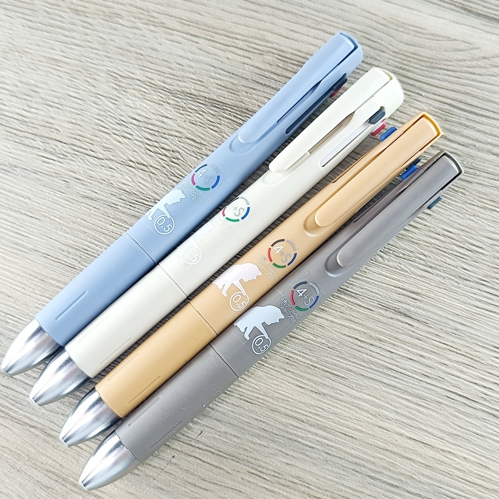 日本ZEBRA．bLen 4+S 多機能原子筆 0.5mm 貓毛限定色 共四色