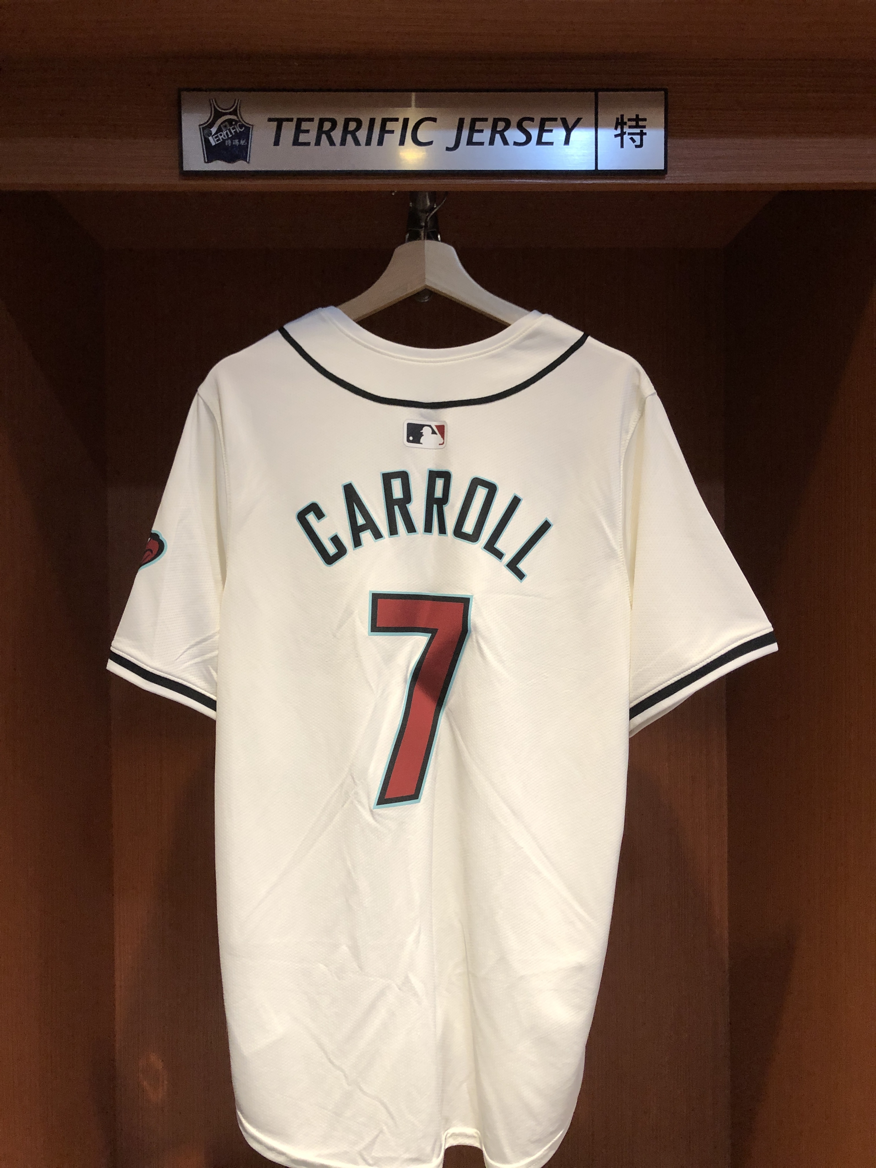 MLB球衣 Corbin Carroll 亞利桑那響尾蛇白 Nike Limited Player Name Jersey 球迷版 熱轉印 全新