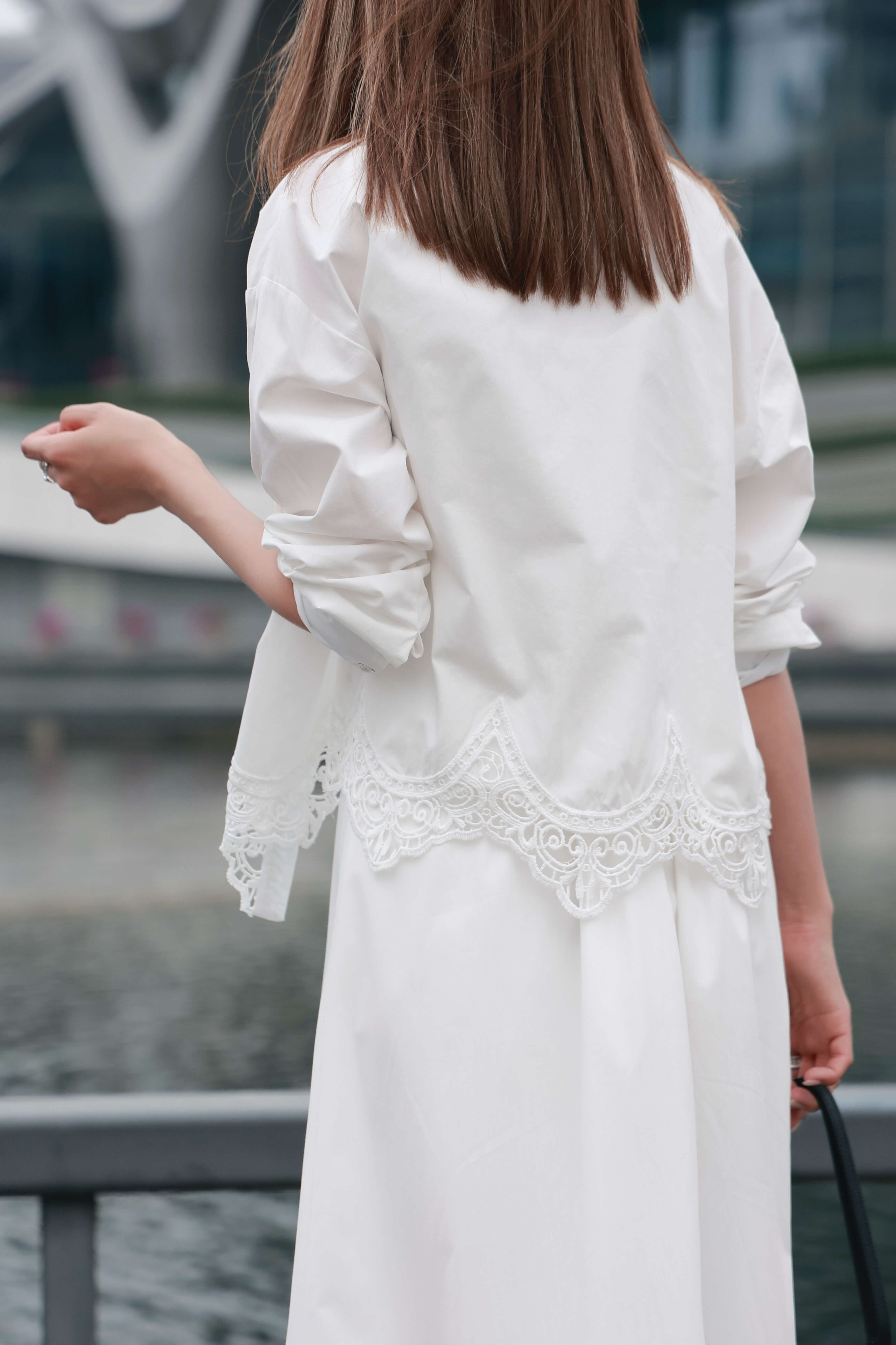 Crochet Lace Hem Shirt_SH255L09