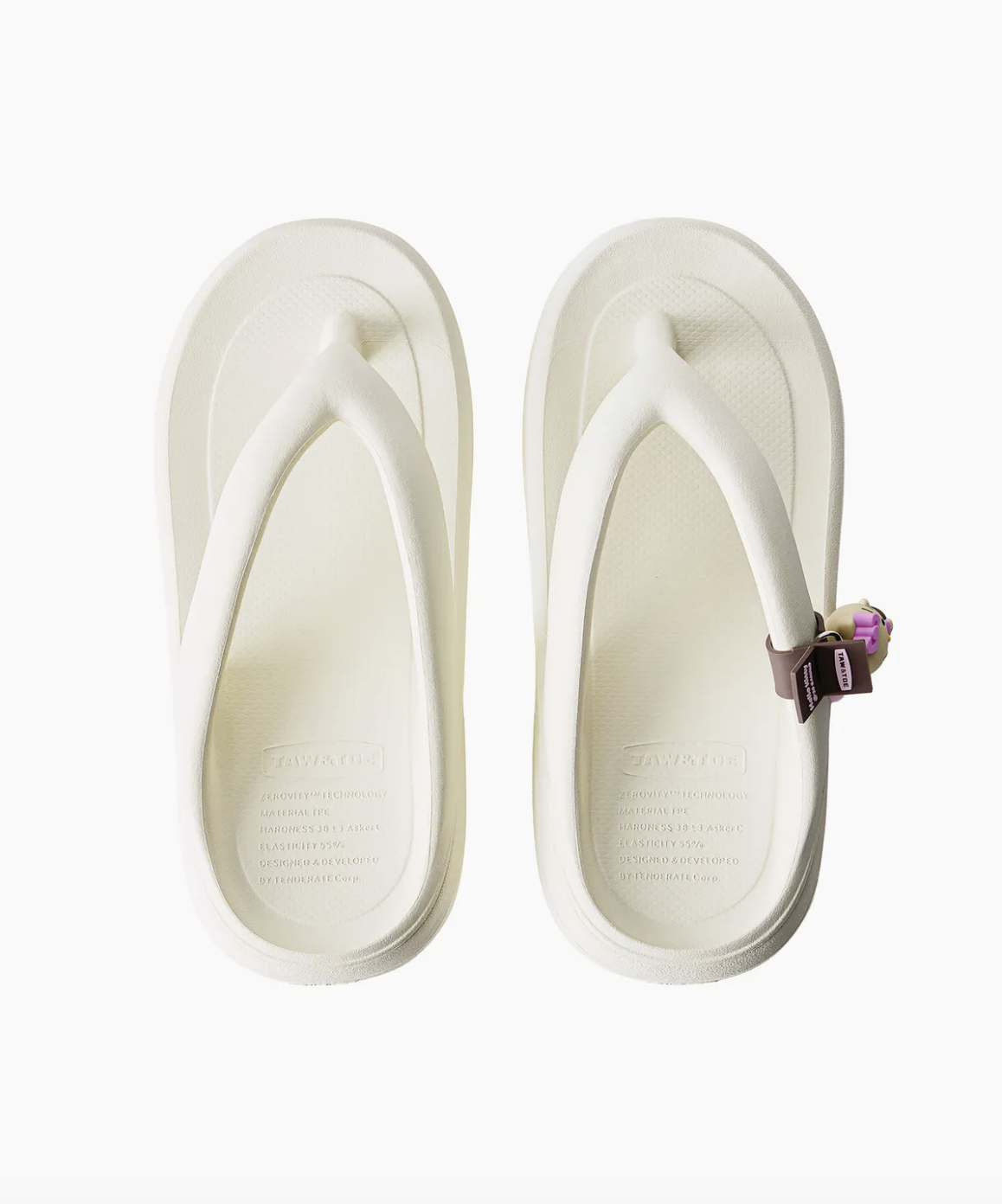 TAW&TOE x SANRIO Flip Flop Zerovity™ Plumpy TAN HELLO K