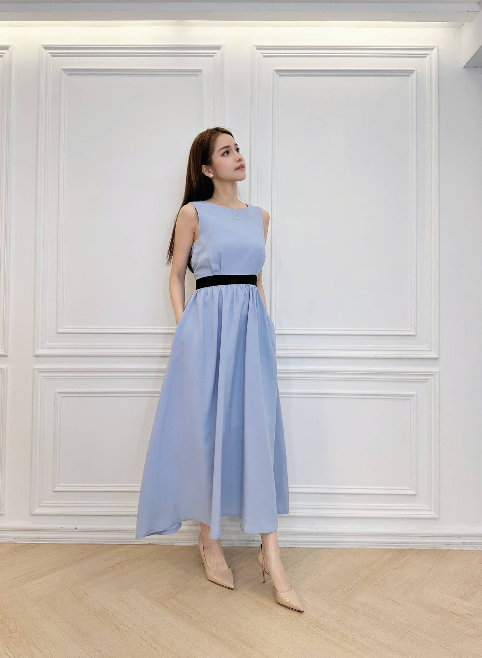 公主腰綁帶背心澎洋