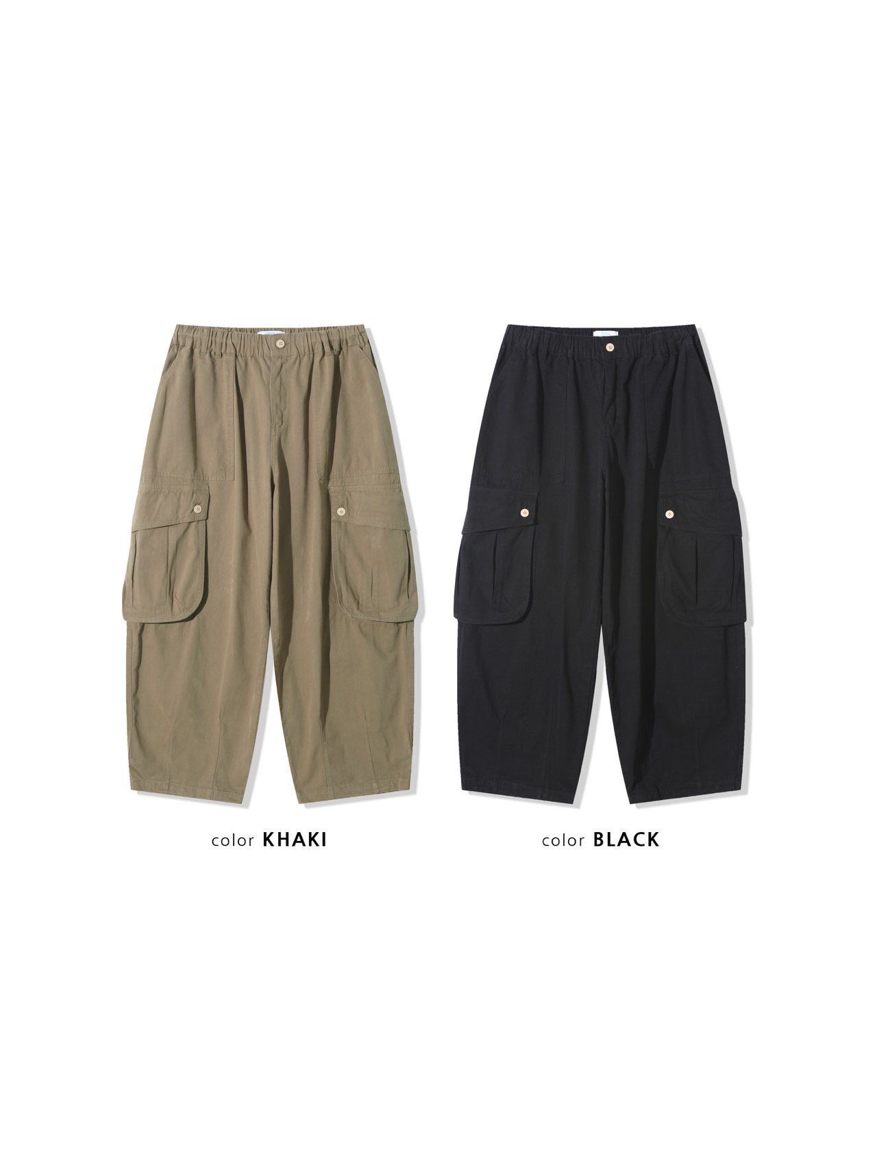 淨色工裝鬆身褲 UNUSED-088P