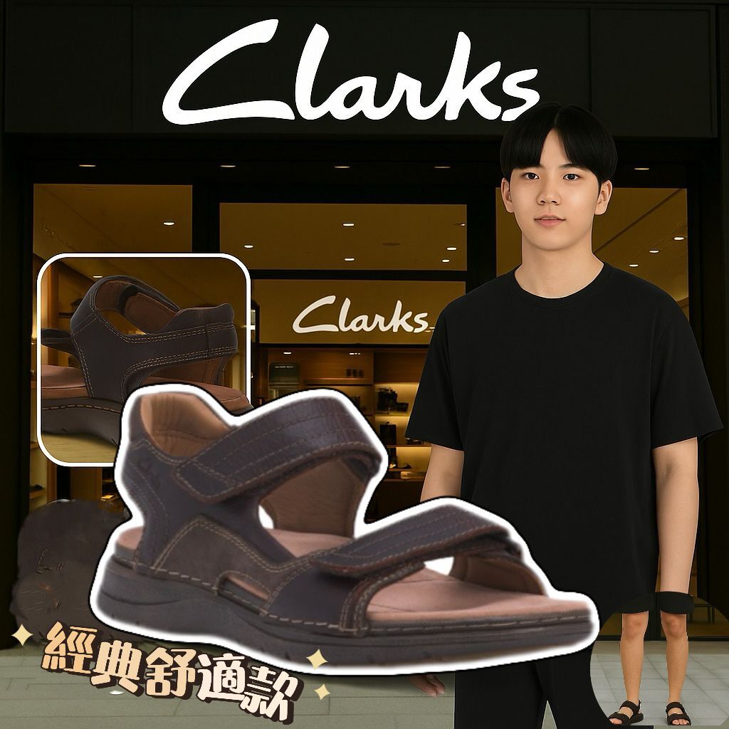 【預購】CLARKS Leather Nature G050813 男裝涼鞋
