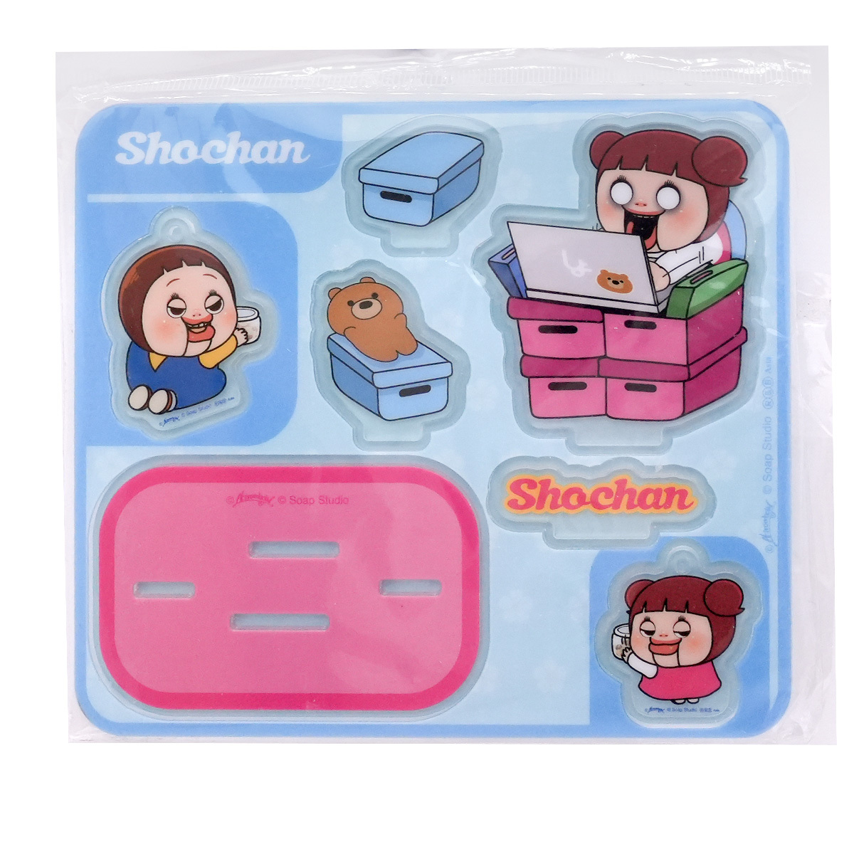 小琪努力工作立牌