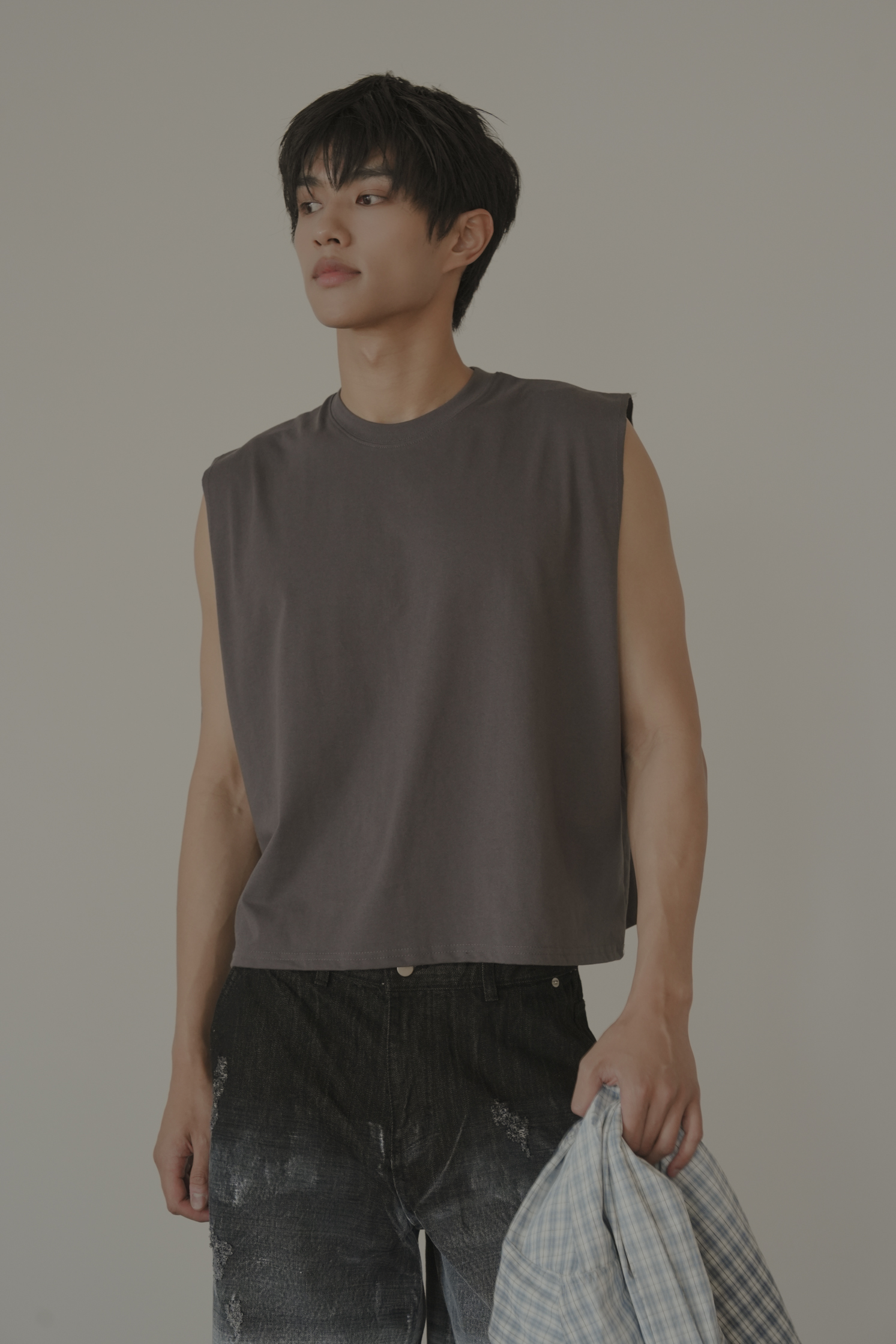 Premium Ribbed Crop Top #背心