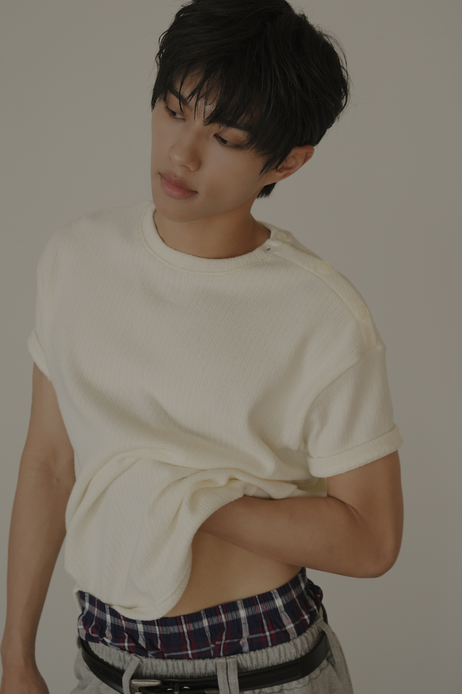 Shoulder Henry Muscle Knit #上衣