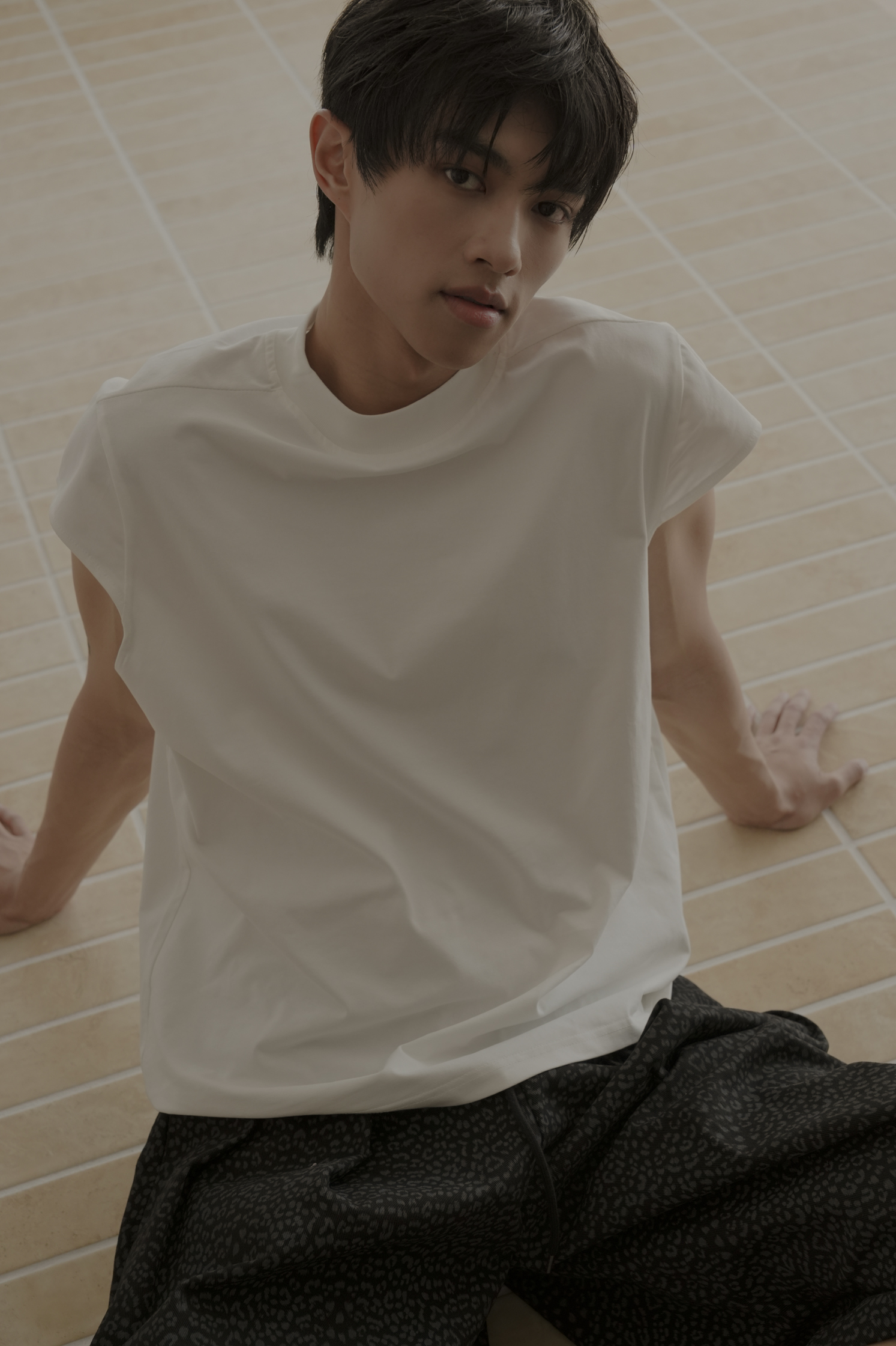 Shoulder Mock Neck Sleeveless #背心