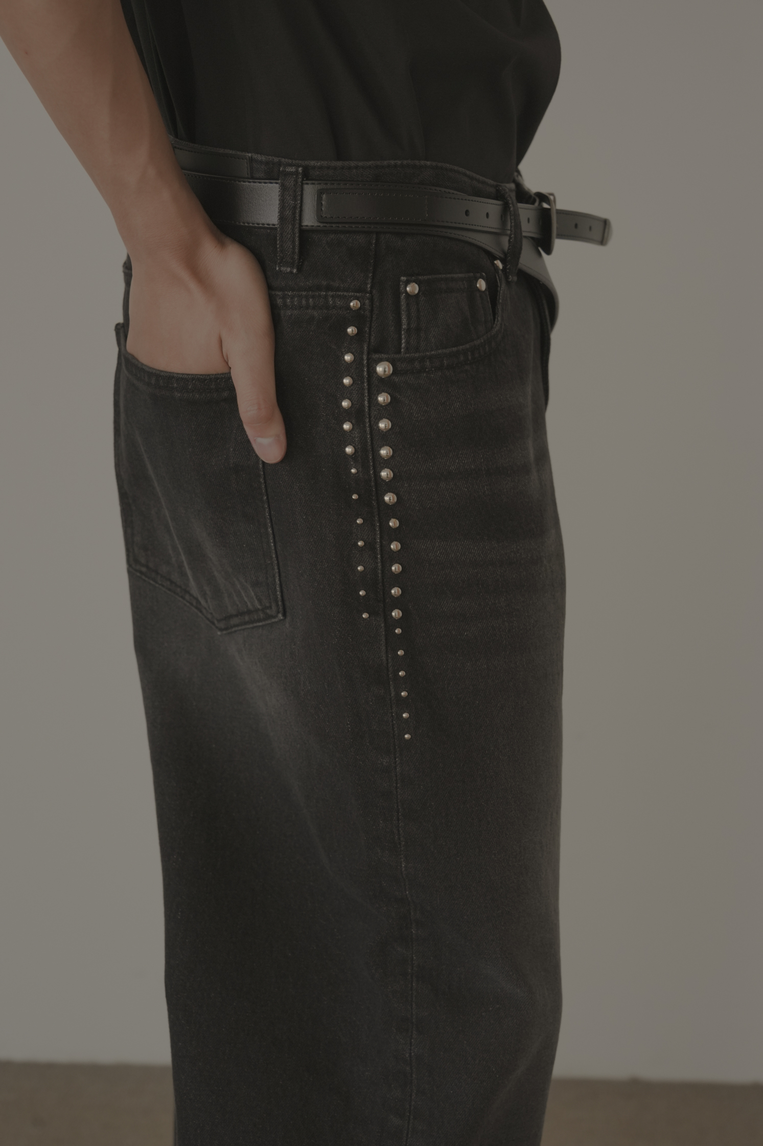 Stud Denim Pants #牛仔褲