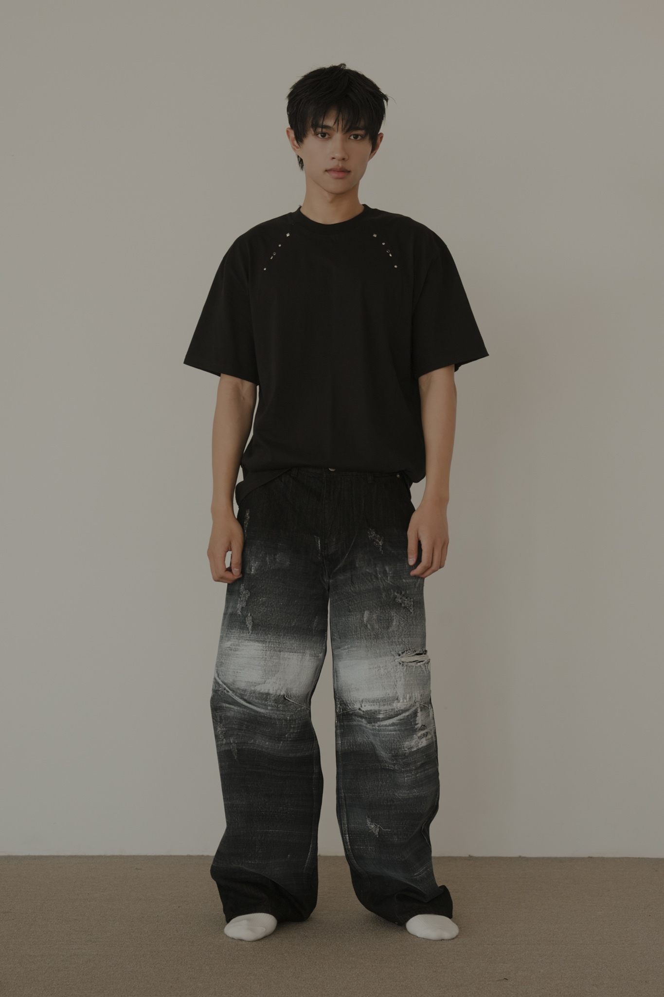 Western Edge Rivet Tee #上衣