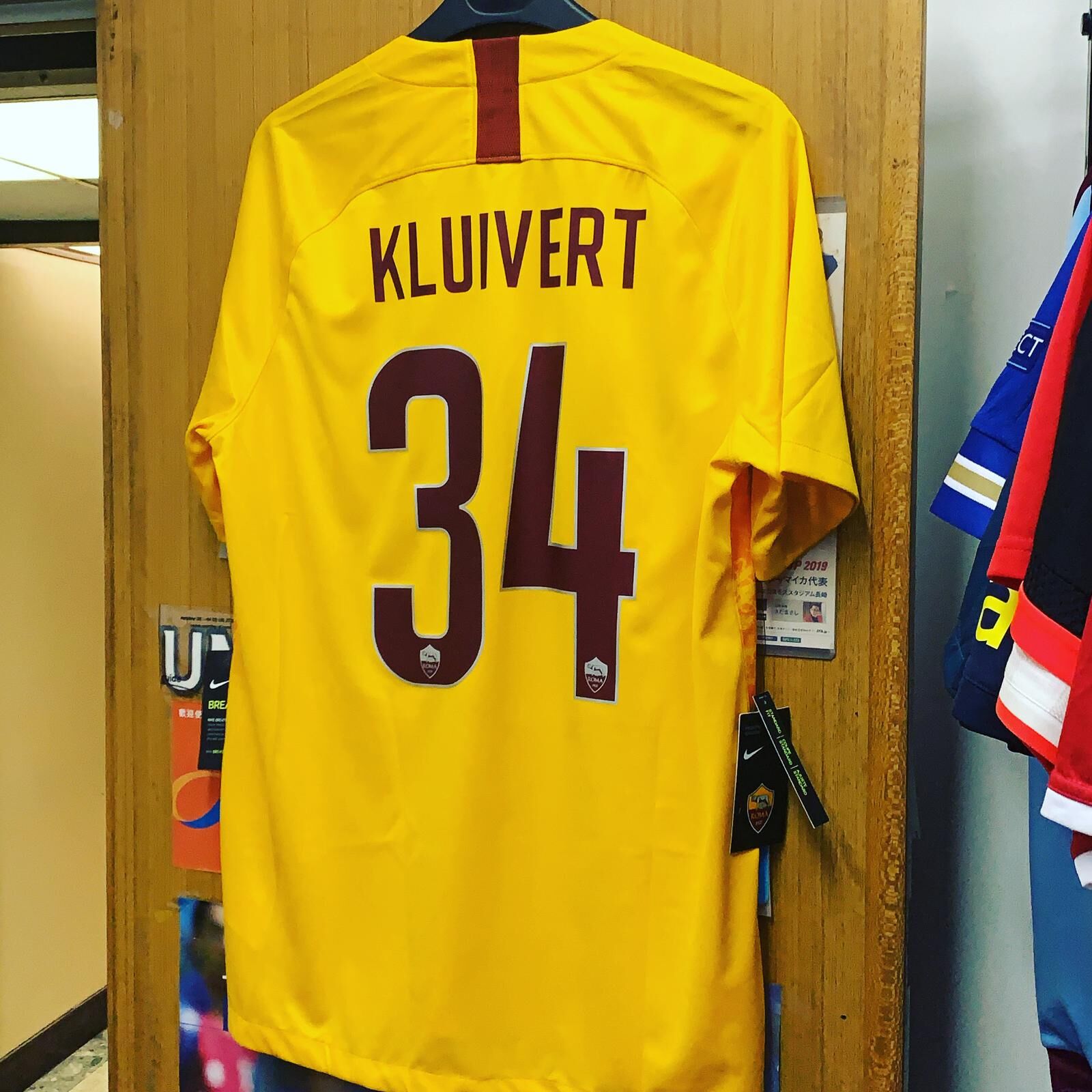 2018 AS Roma Third Away Shirt with 34 KLUIVERT