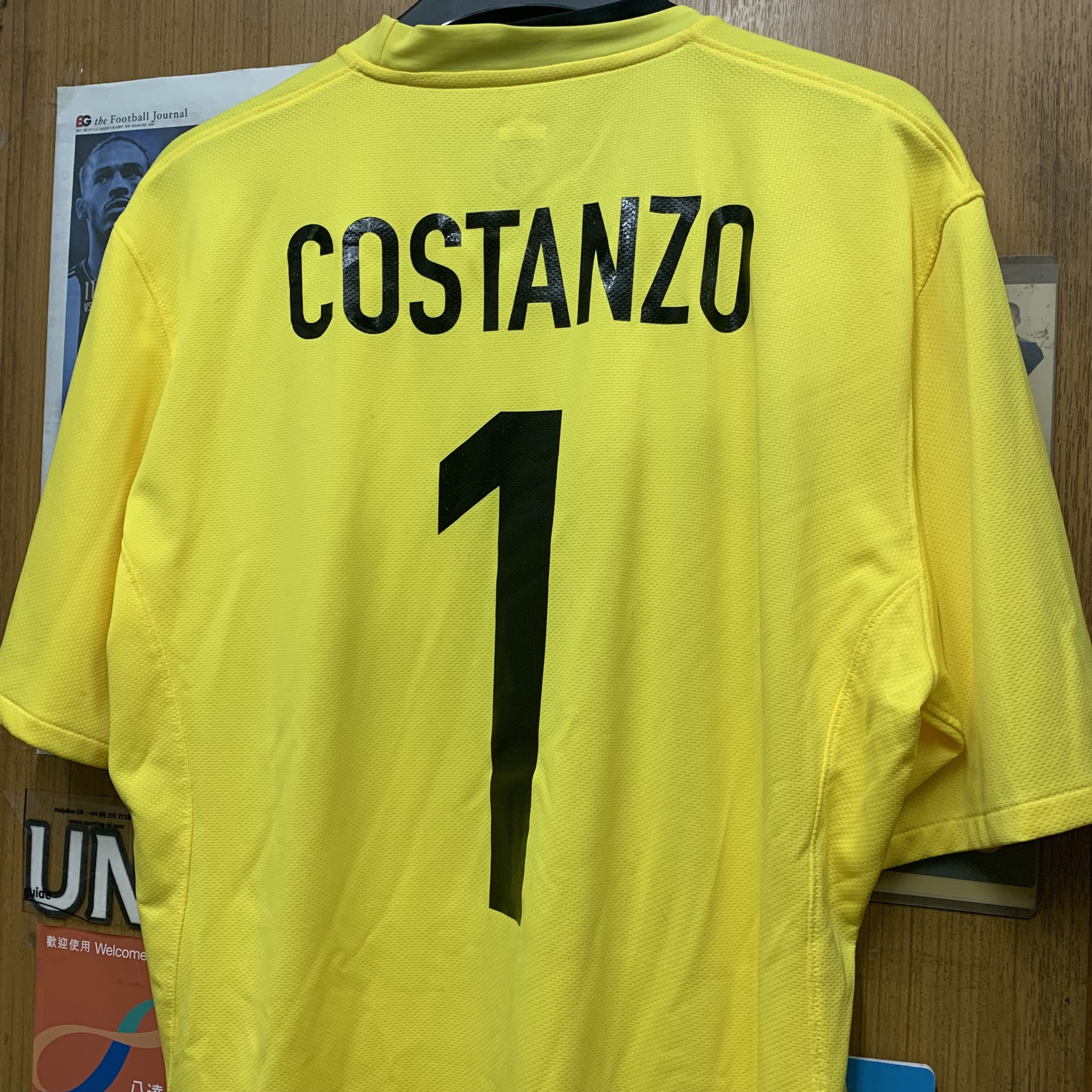 2008 FC Basel Goalkeeper Shirt with 1 COSTANZO [Used, XL 90% New]