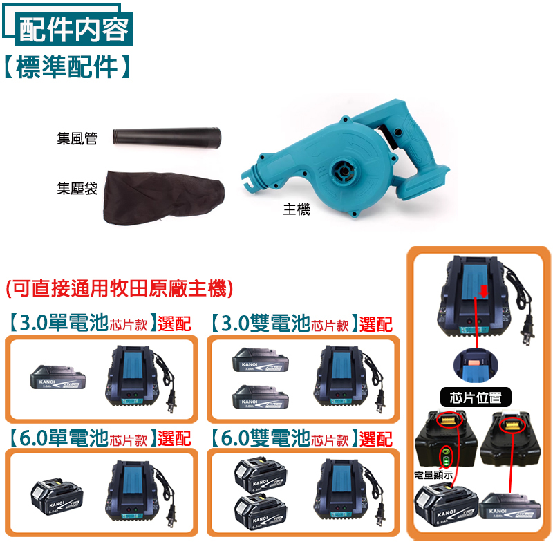 附發票｜SC004｜鋰電吹風機 21V 吹吸兩用 吹葉鼓風機 送集塵套 吹風機 高轉速 吹風機