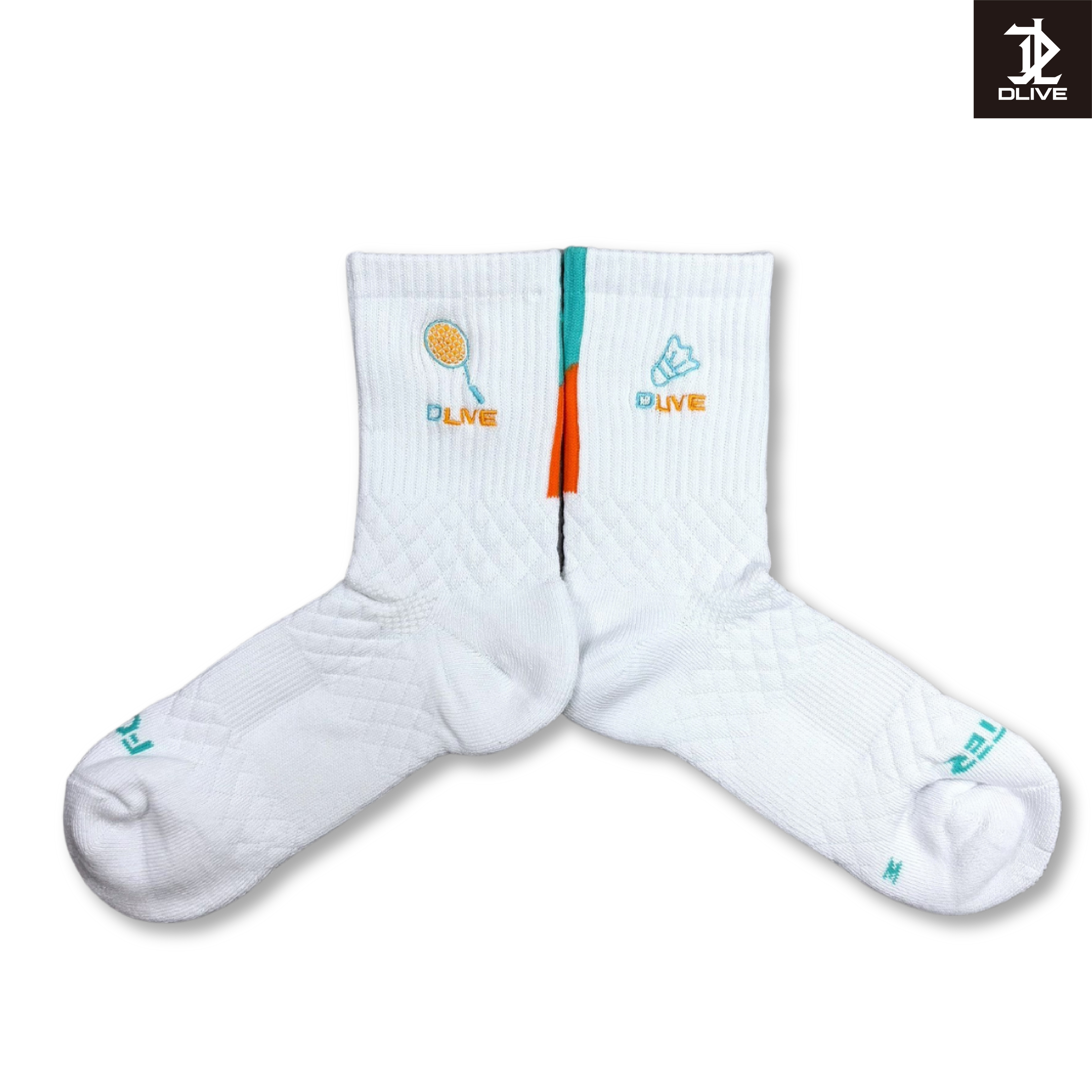 DLIVE X Footer - 聯名羽球1/2襪 極速領域 DL04