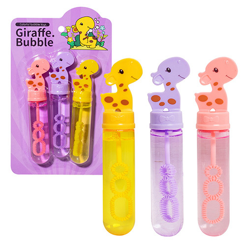 《 KIDMATE 》 卡裝3入長頸鹿泡泡棒