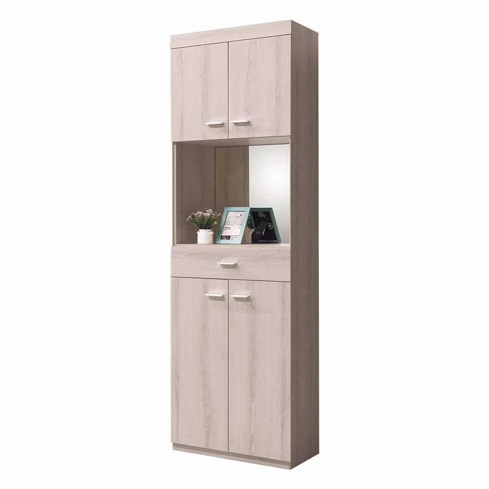 妮薇2尺四門一抽高鞋櫃(附鏡面)