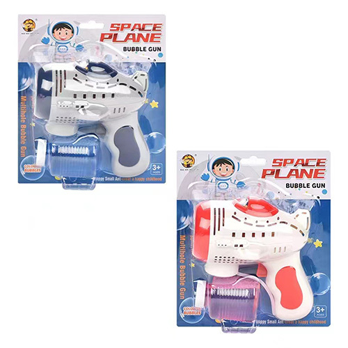 《 KIDMATE 》  電動多孔飛機泡泡槍(混色)(隨機出貨)