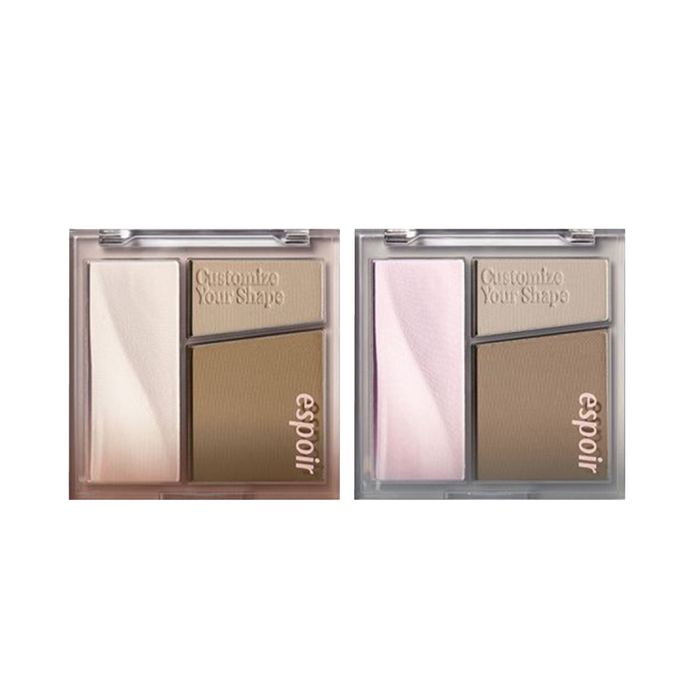 eSpoir 打亮修容三色盤(附刷具)