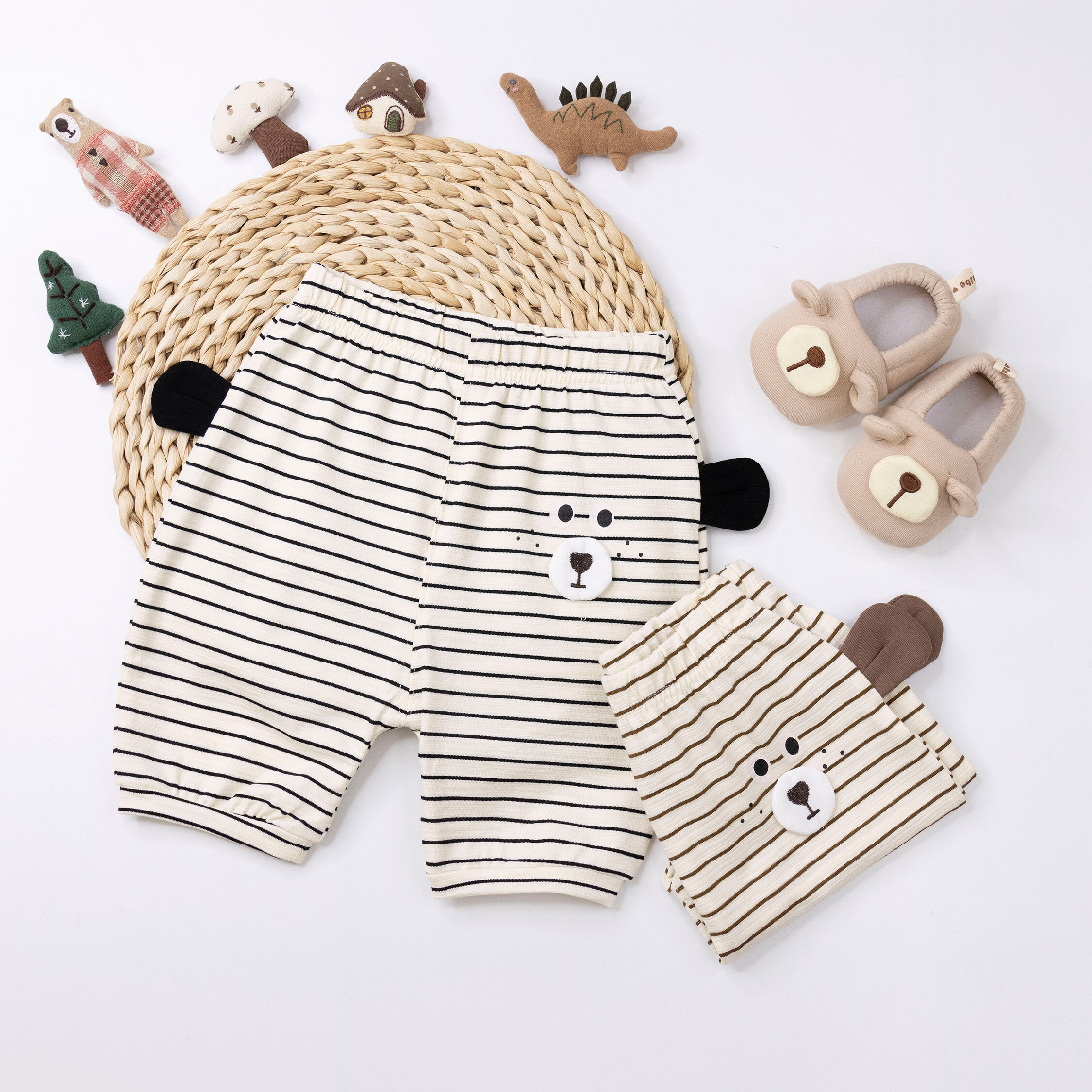 【JG0459】雀斑狗狗經典條紋屁屁褲＊二色