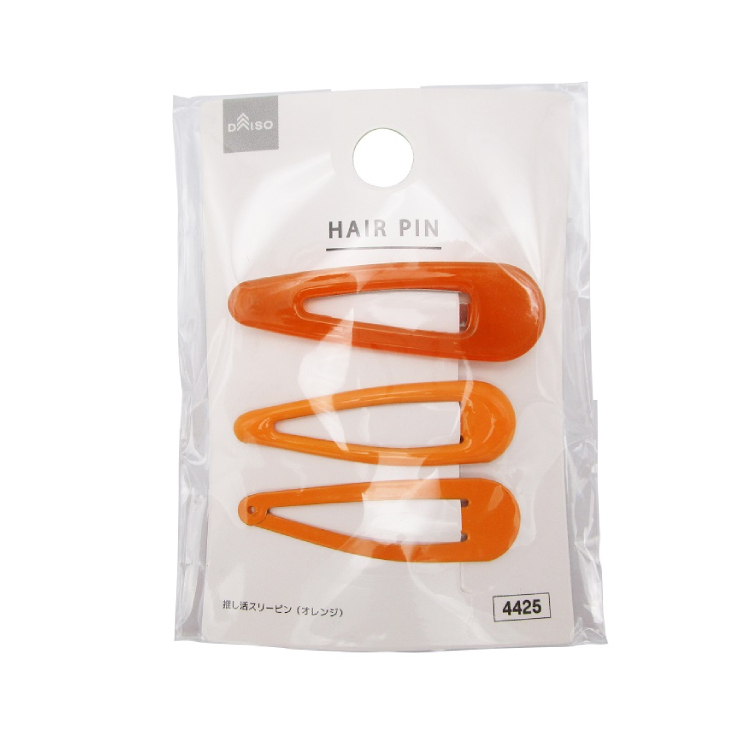 髮夾/推活三色組 橘