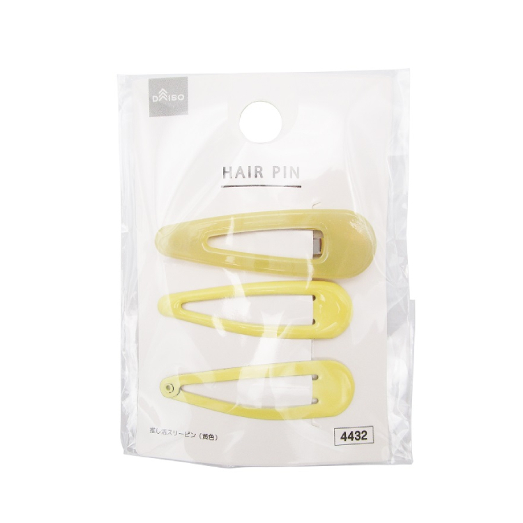 髮夾/推活三色組 黃