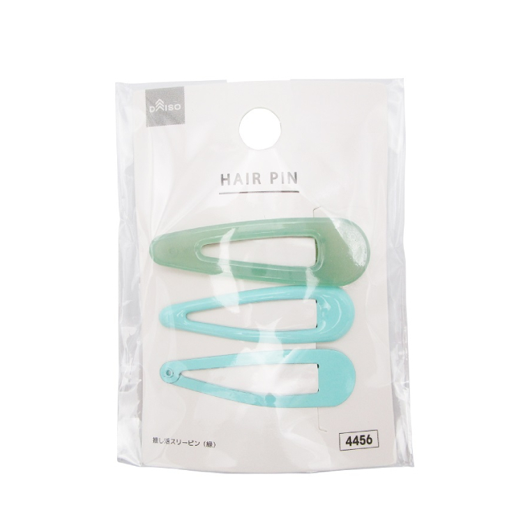 髮夾/推活三色組 綠