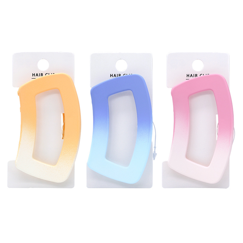 髮夾/方形 霧面漸層