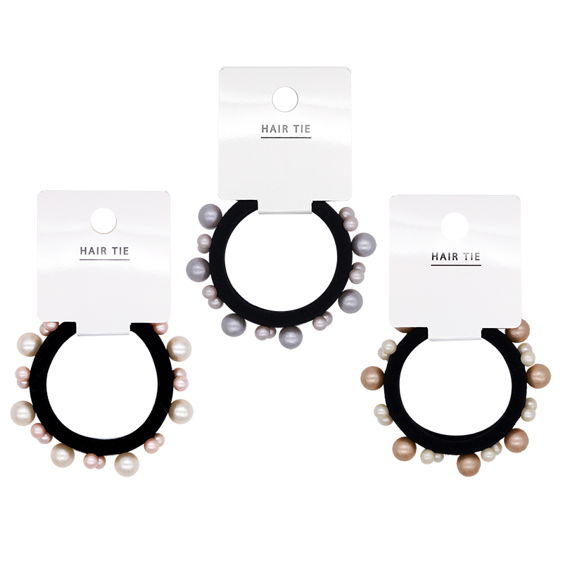 軟質髮圈/仿珍珠 彩色