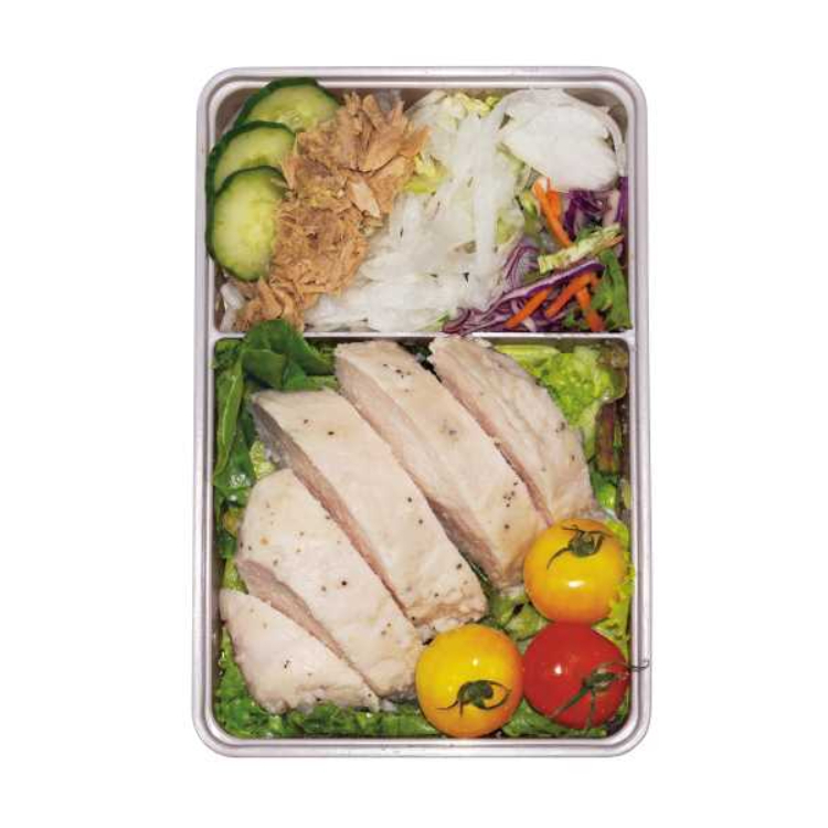 分隔保存容器/2格 700ml