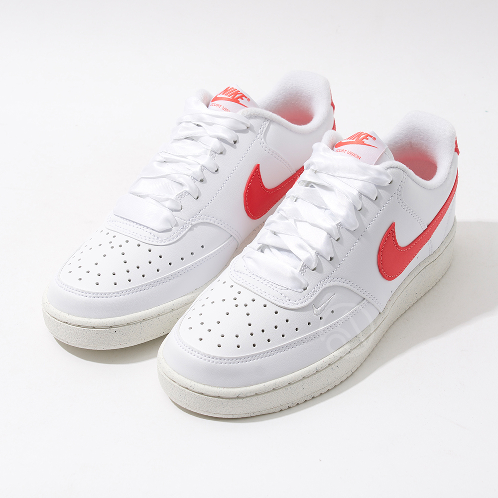 Nike Court Vision Lo NN 女 白紅 運動 休閒 透氣 穿搭 基本款 休閒鞋 HV5246-100