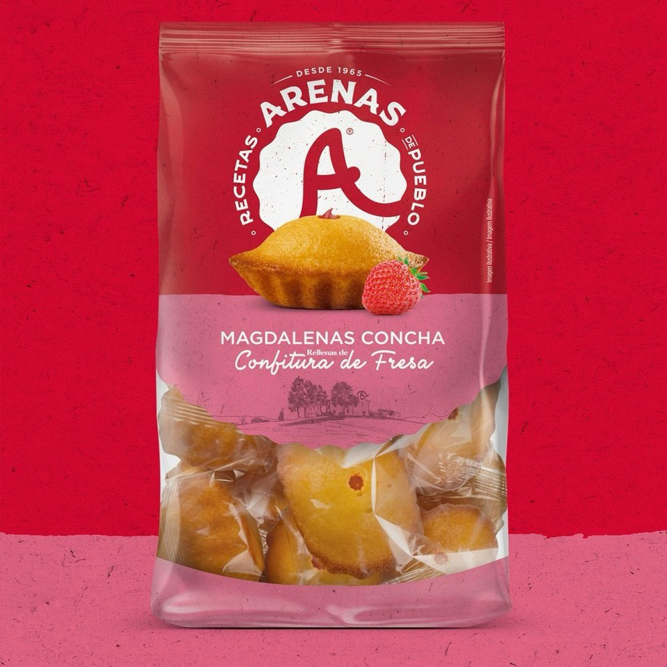 西班牙 ARENAS 瑪德蓮 165g 經典原味 / 草莓夾心