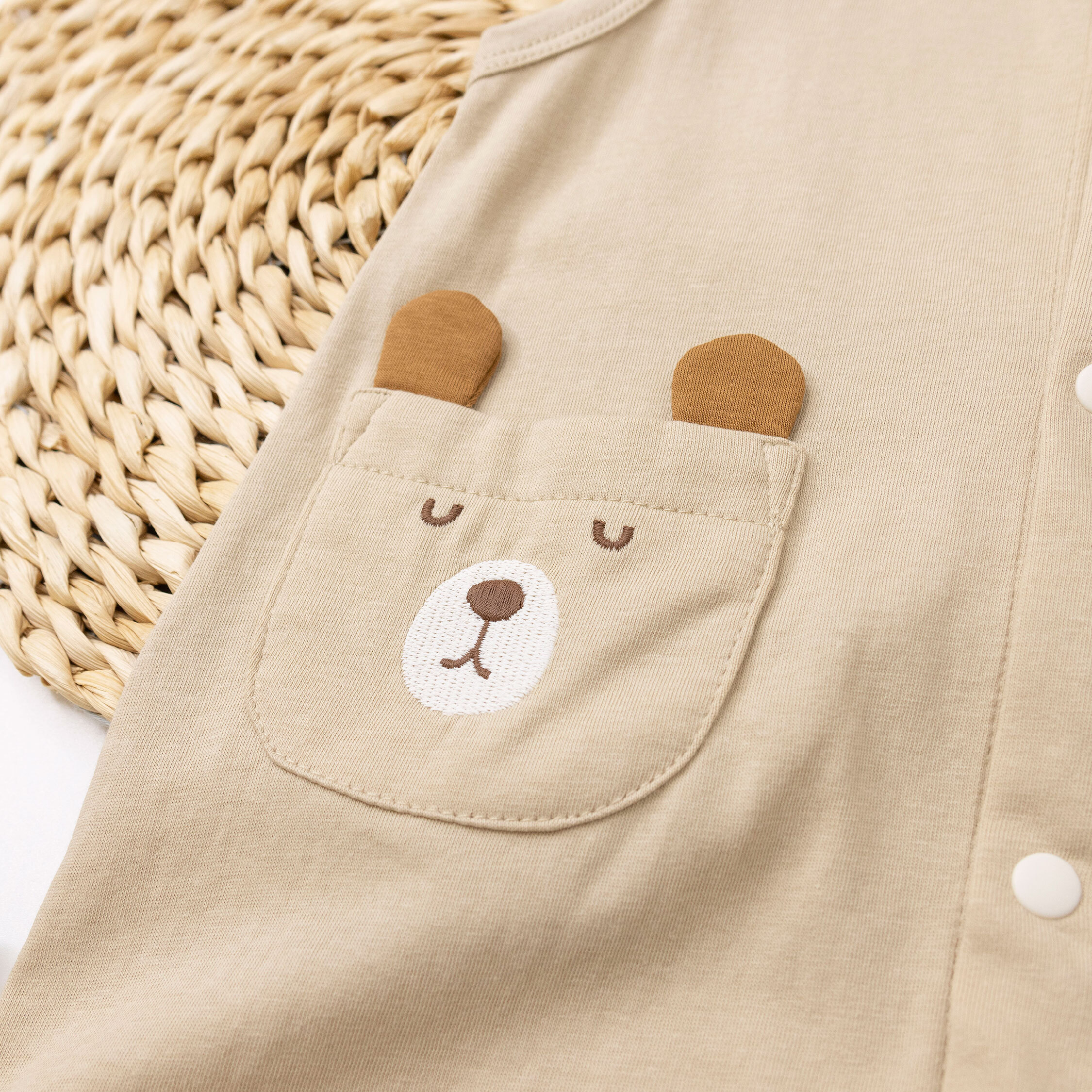 【JG0510】對稱沉睡熊熊舒適親膚連身衣