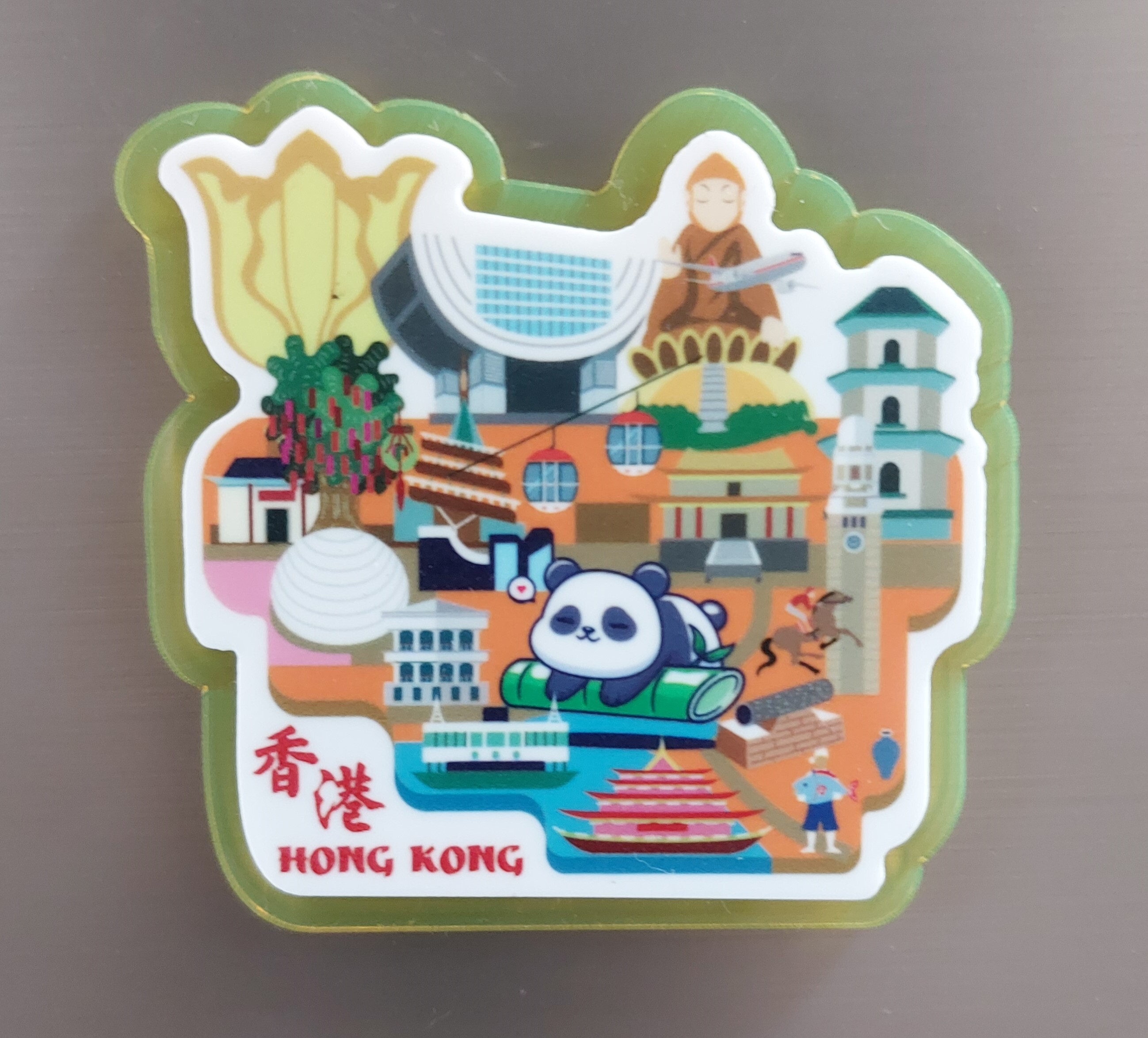 李漢港楷  香港特色地標磁石貼