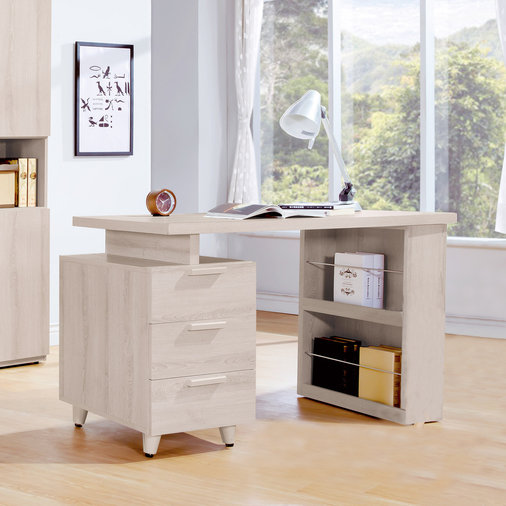 珊迪4尺多功能收納伸縮書桌/工作桌