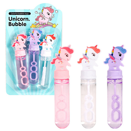 《 KIDMATE 》  卡裝3入獨角獸泡泡棒