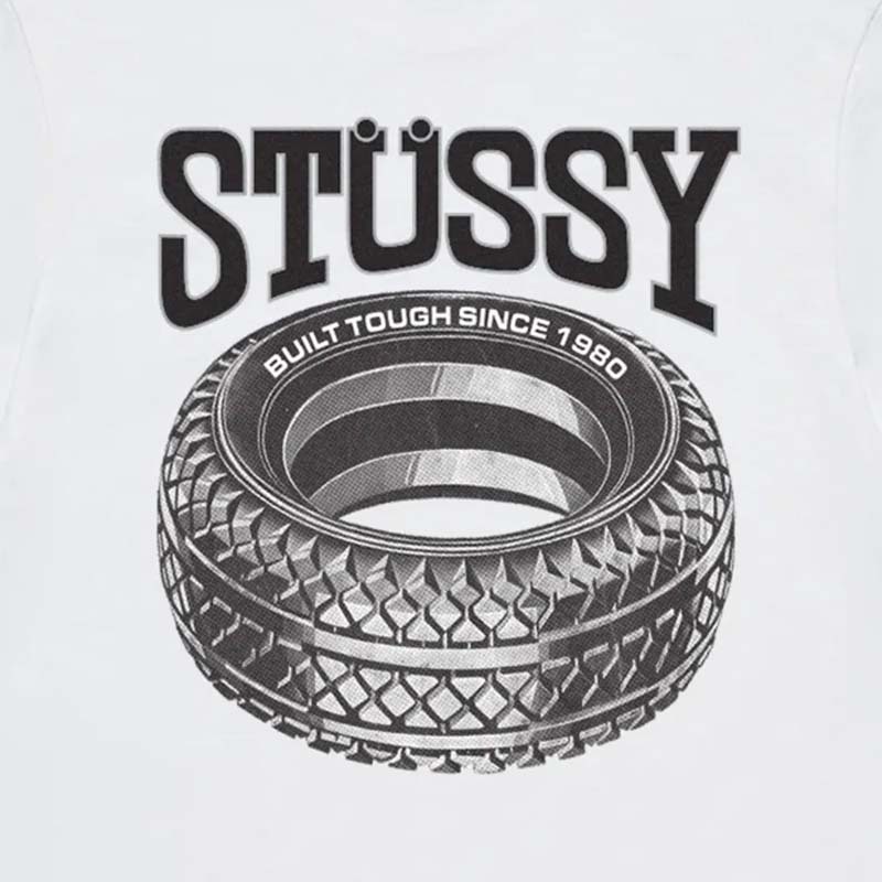 メンズ STUSSY - TOUGH TREAD TEE WHITE