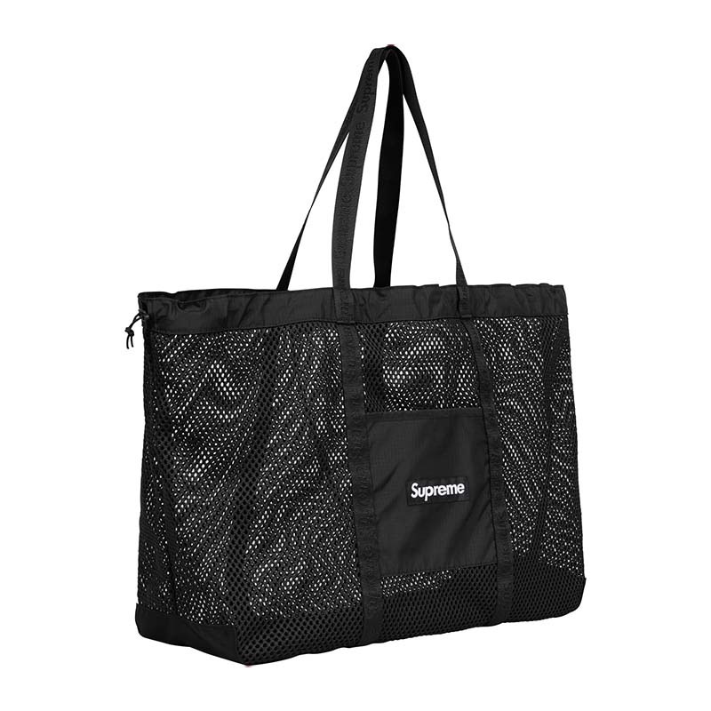 Supreme Mesh Tote Bag Black 手提包 托特包 黑色 SS25B29-BK [台灣現貨]