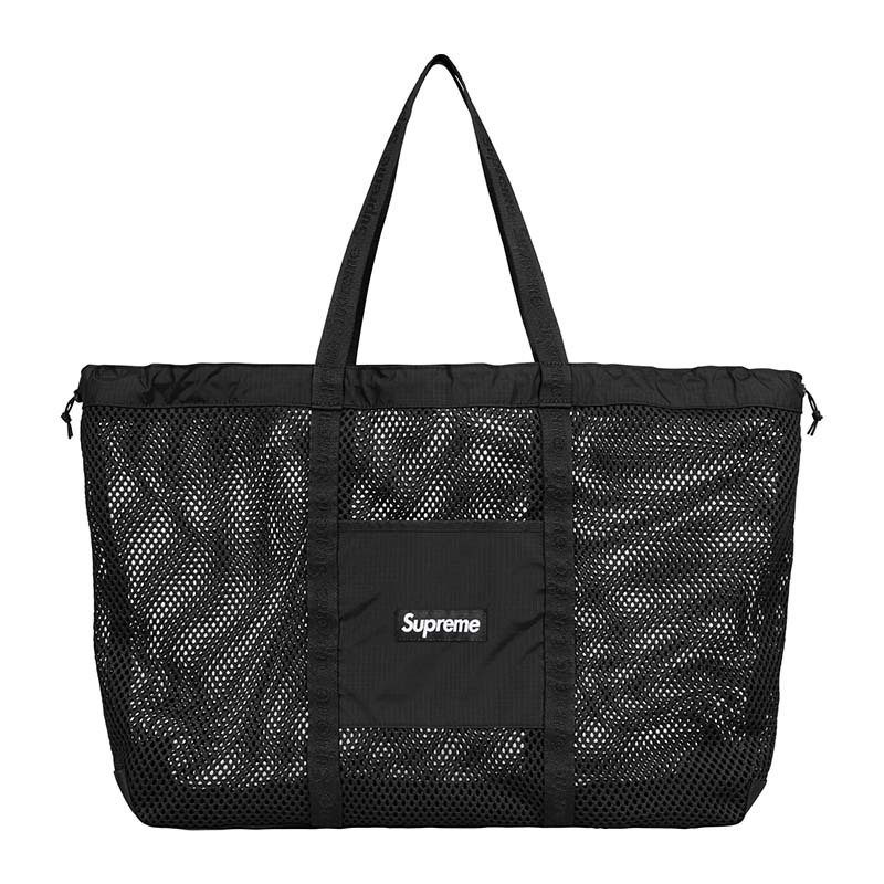 Supreme Mesh Tote Bag Black 手提包托特包黑色SS25B29-BK