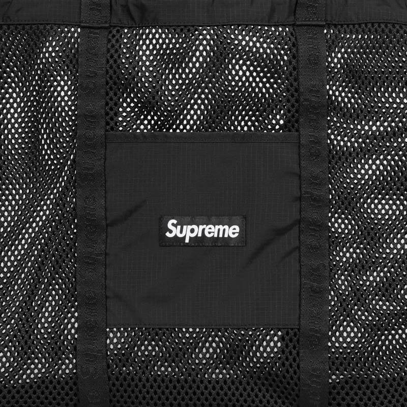 Supreme Mesh Tote Bag Black 手提包托特包黑色SS25B29-BK