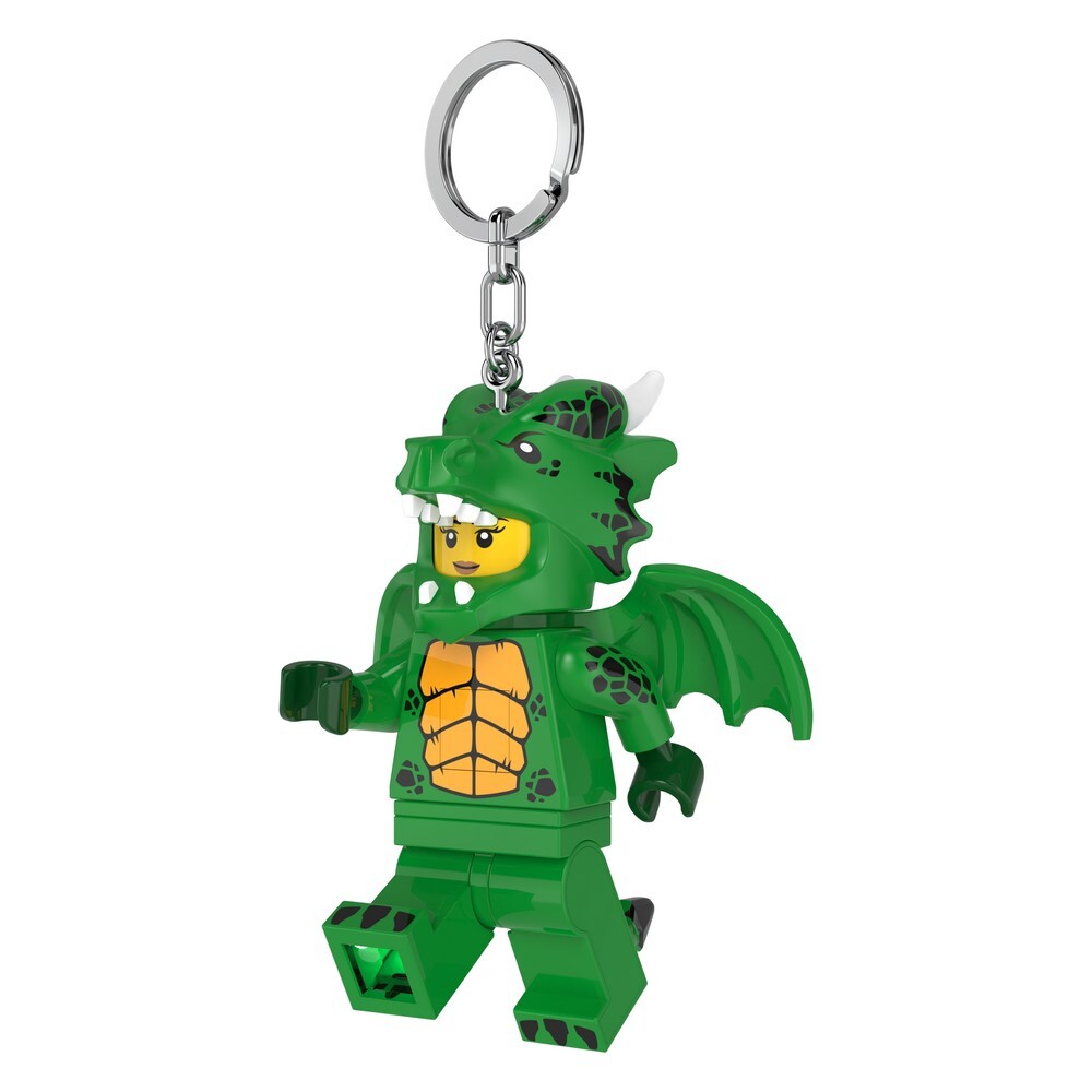 樂高 綠飛龍女孩手電筒鑰匙圈 ｜ LED鑰匙圈  系列 ｜ 飛米樂高專賣店