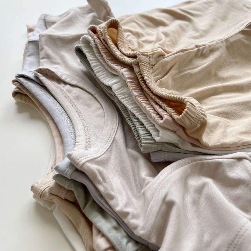 短袖純色家居服