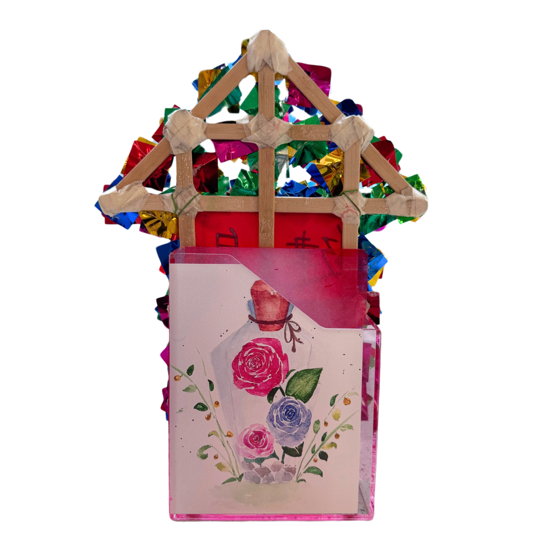 迷你花牌筆筒 / 書插