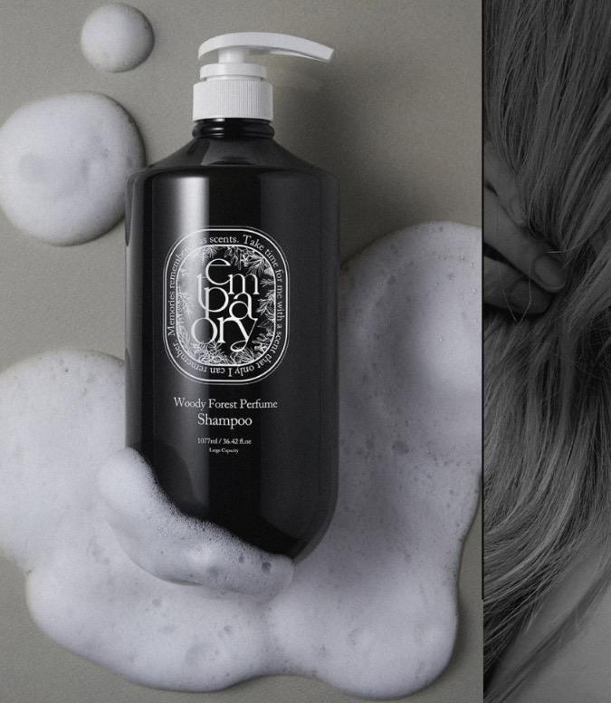 韓國 TEMPORARY 森林木質香氛洗髮露/潤髮乳 1077ml