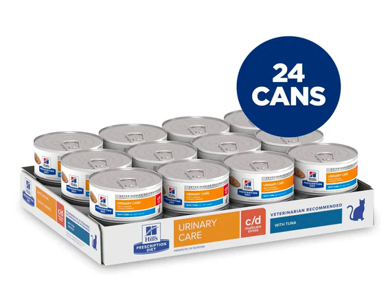 Hill's - 處方食品貓用泌尿道減壓配方罐頭- (吞拿魚味) 5.5安士 ( 24罐) 608450