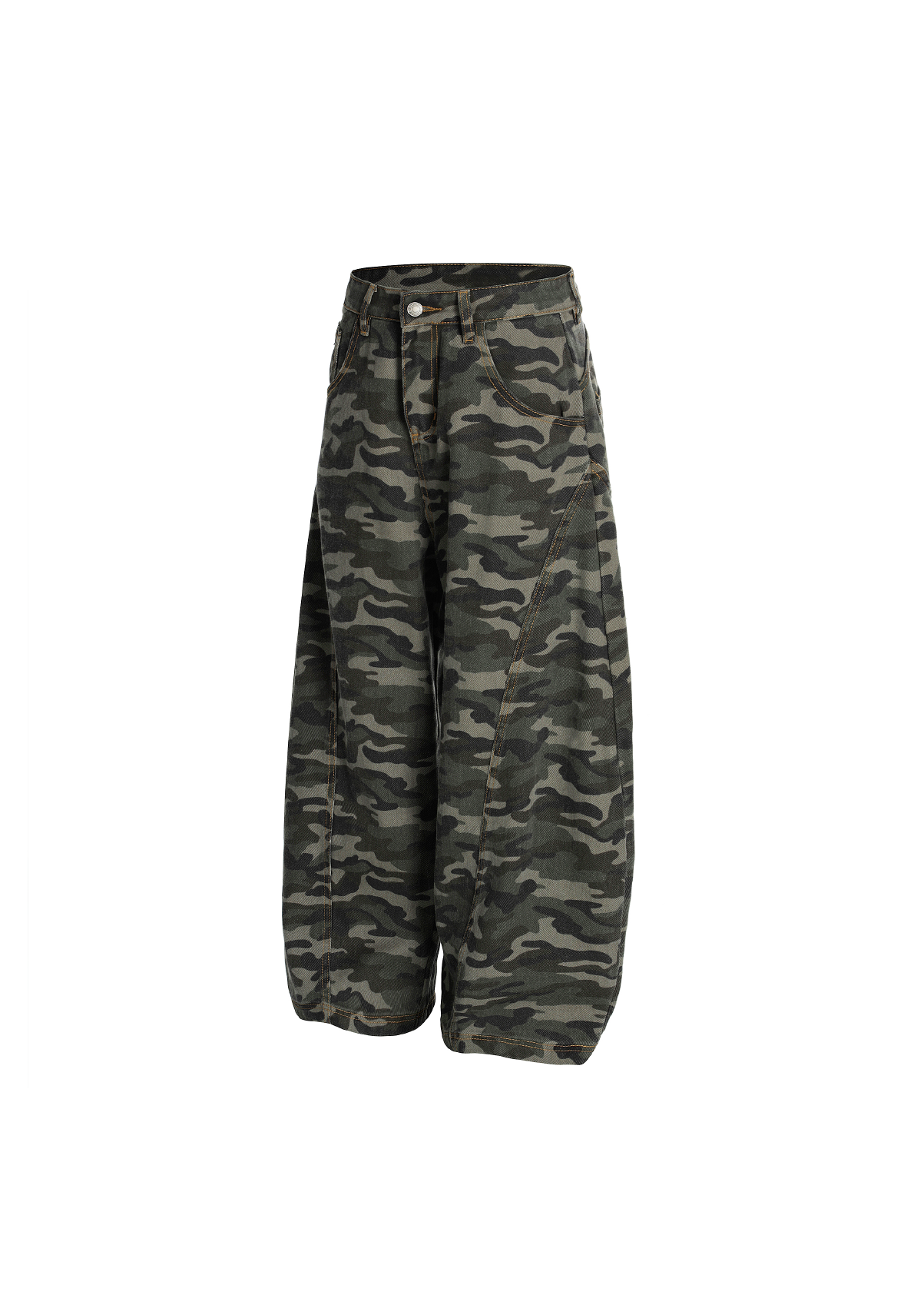 - SIMPLEACTION - 隱匿版水洗迷彩彎刀褲