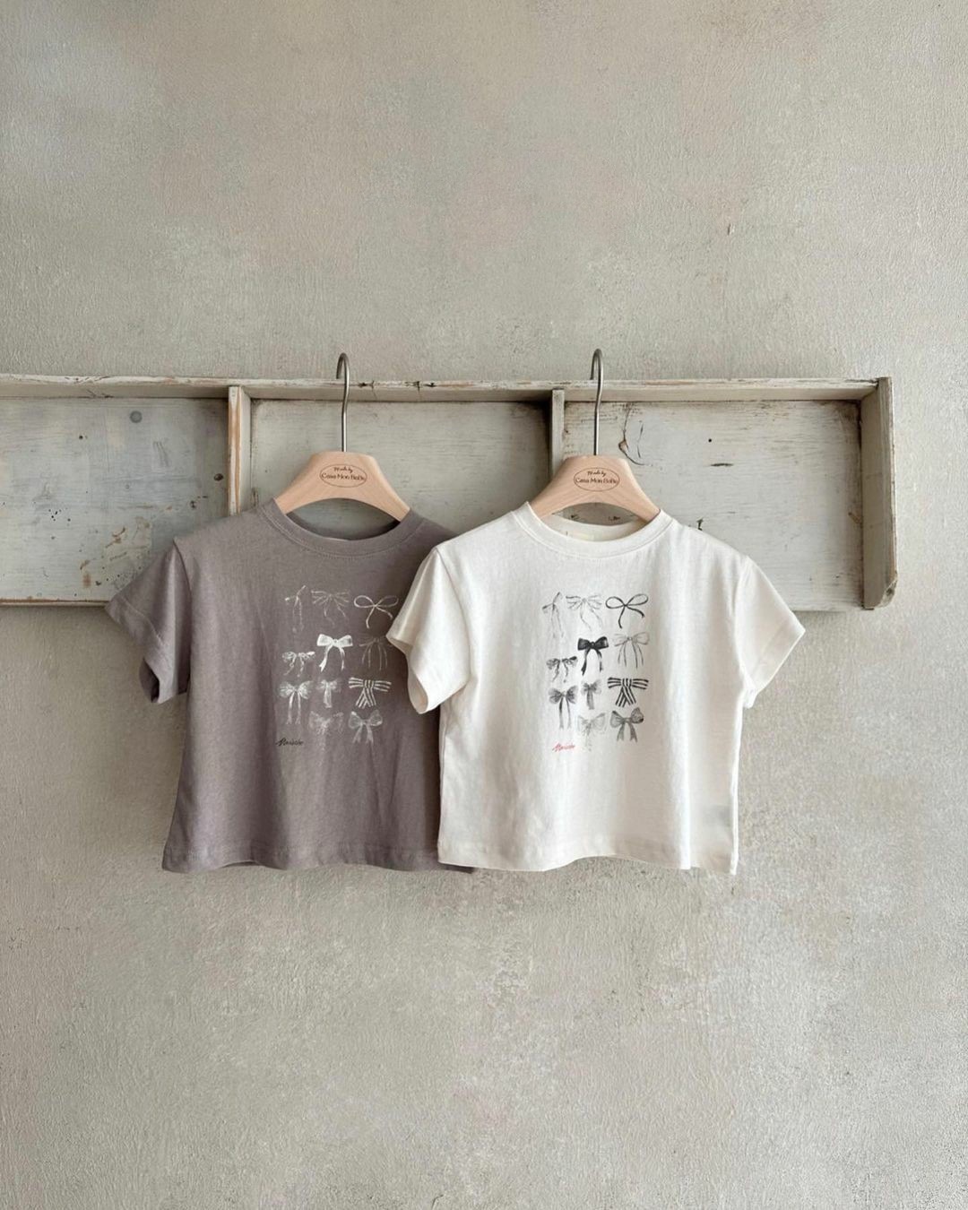 親子裝_韓版蝴蝶結上衣