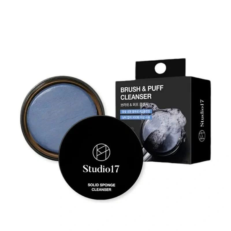 韓國 Studio 17 竹炭粉撲刷具清潔皂 44g
