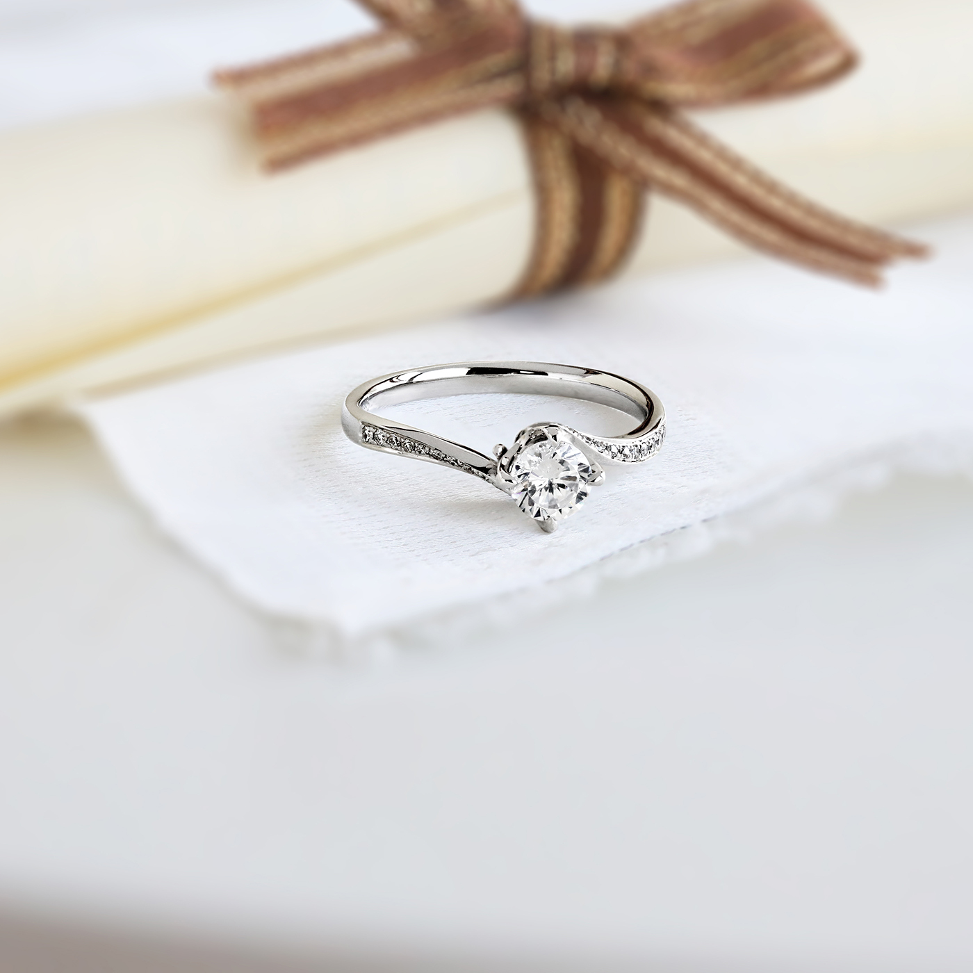 銀月之舞 — GIA50分鑽石戒指