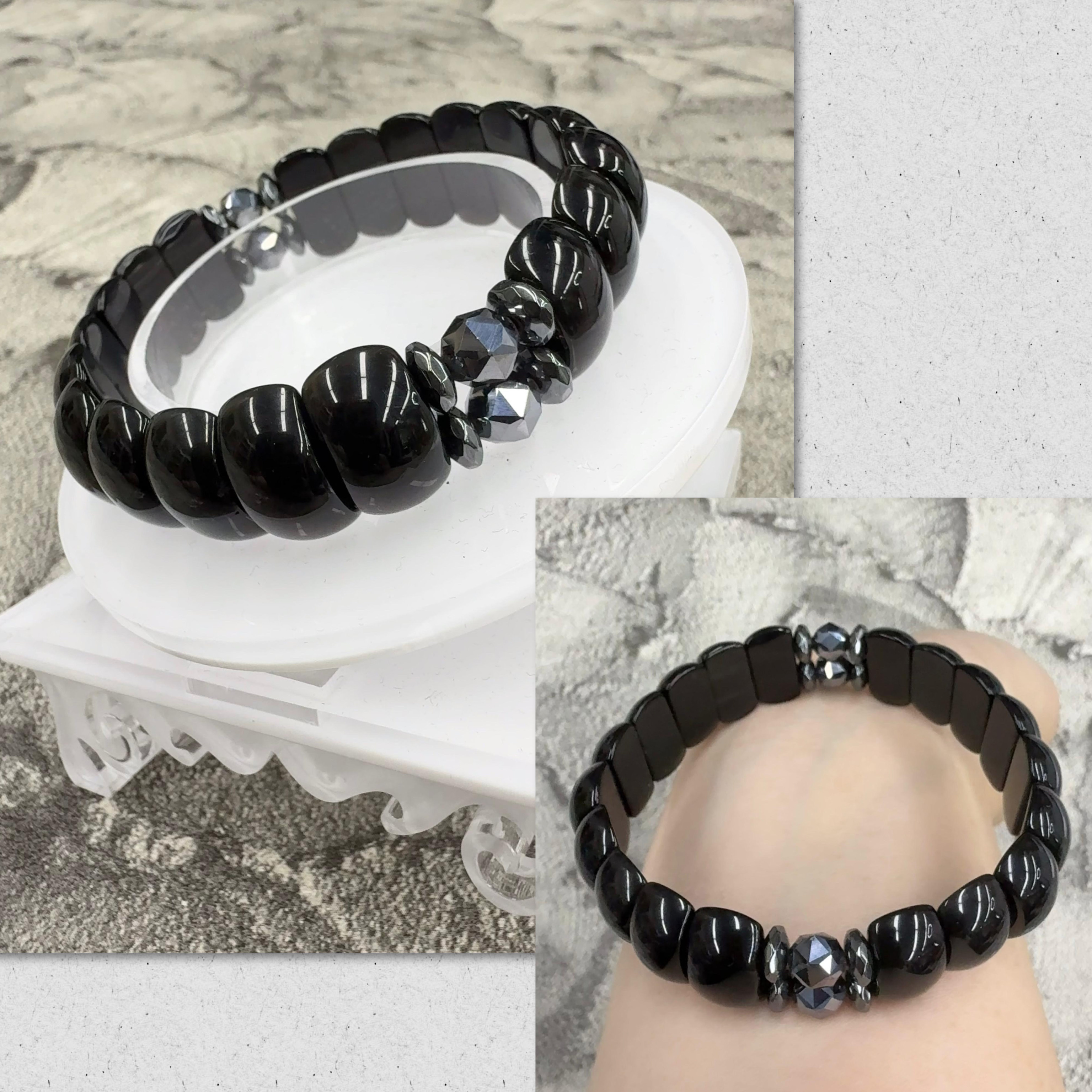 型格～手排DIY 黑曜石+太赫茲切割面 $99