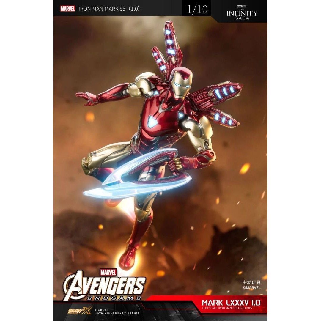 中動 ZD Toys 6-inch Ironman 鐵甲奇俠 MK85 1.0 Version